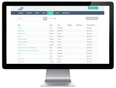 Long Term Care Foodservice Software Production Menu Planning Application